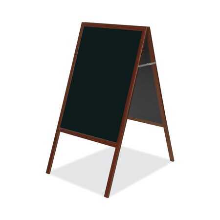 Mastervision Boards, Magnetic Wet Erase Easel, 33", Wood Frame, Black DKT30505052